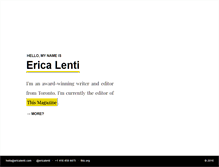 Tablet Screenshot of ericalenti.com